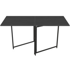 Стол трансформер книга Панама Ferrum-decor 75x148x68 Черный металл ДСП Сосна Кембра 16 мм (FRD-106826)