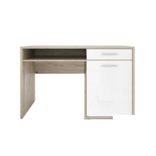 Стіл комп'ютерний Гербор Непо BIU120 Дуб сонома/Німфея альба (білий) (GRB-1286)