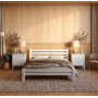 Двуспальная деревянная кровать Mebigrand Премьера Белый (RAL9003) 160х200 см (MBG-2830) - фото 1