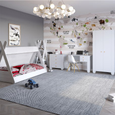 Гарнітур для дитячої спальної кімнати 5 елементів LION Інді Німфея Альба (білий) (LION-041625)