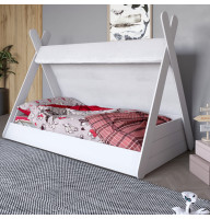 Дитяче ліжко з балдахіном LION Інді Німфея Альба (білий) (LION-041438)