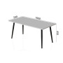 Стіл журнальний Монтана Ferrum-decor 45x100x50 Чорний метал ДСП Білий 16 мм (FRD-106717) - фото 6