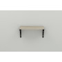 Полка настенная Ferrum-decor Ханди 2 240x600x240 металл Черный ДСП Сонома 16 мм (FRD-102578) - фото 6