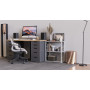 Етажерка 3/60 Ferrum-decor Серії Конект 75x60x28 білий ДСП Бетон 16мм (FRD-104262) - фото 3