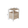 Тумба универсальная Ferrum-decor Вивьен 2/2 50x41x40 белый ДСП Дуб Сан-Марино 16мм (FRD-104162) - фото 2