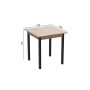 Стіл кухонний Ferrum-decor Дієго 75x70x70 Чорний ДСП Сан-Марино 16мм (FRD-105652) - фото 3