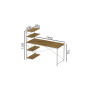 Компьютерный стол Ferrum-decor Джек 75x140x60 Белый ДСП Артизан (FRD-104412) - фото 2