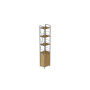 Этажерка 4/34 Ferrum-decor Серии Конект с тумбой 179x34x28 Серый ДСП Артизан (FRD-104482) - фото 1