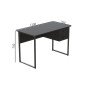 Компьютерный стол Ferrum-decor Дакота 75x120x70 черный ДСП Сосна Кембра 16мм (FRD-101948) - фото 2