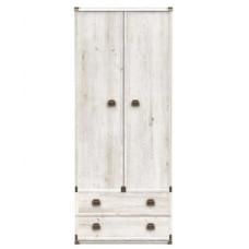 Шкаф распашной с ящиками ВМК (БРВ) Монтана JSZF2D2S/80 Сосна аризонская (BRW-1603)