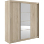 Шкаф-купе трехдверный с зеркалом Гербор Марио 200 Дуб сонома (GRB-1881) - фото 1