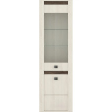 Пенал-вітрина Гербор Селена REG1D1W Ясен сніжний (GRB-1070)