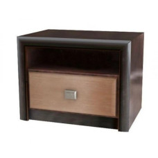 Тумба приліжкова Гербор Коен МДФ KOM1S Венге магія/Штрокс темний (GRB-1364)