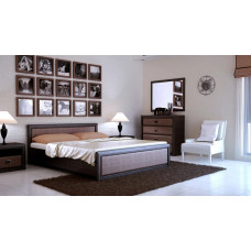 Комплект модульний в спальню Гербор Коен МДФ N9968 Венге магія/Шторкс темний (GRB-1204)