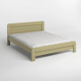 Двоспальне дерев'яне ліжко Mebigrand Тоскана Люкс (підйомний механізм) Оливковий (RAL1020) 140х190 см (MBG-3000) - фото 2