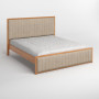 Двоспальне дерев'яне ліжко Mebigrand Відень Вільха/Аляска 23 (Бежевий) 160х200 см (MBG-11051) - фото 2