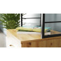 Стол-тумба трансформер Смарт 4/1 с этажеркой Ferrum-decor 1430x1450x500 Черный металл ДСП Дуб Артизан 16 мм (FRD-105128) - фото 9