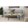 Стіл журнальний Монтана Ferrum-decor 45x100x50 Чорний метал ДСП Дуб Артизан 16 мм (FRD-106718) - фото 6