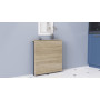 Стіл-книга трансформер Оріон 1 Ferrum-decor 750x810x730 Чорний метал ДСП Дуб Сонома 16 мм (FRD-104600) - фото 8