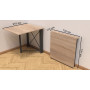 Стіл-книга трансформер Оріон 1 Ferrum-decor 750x810x730 Чорний метал ДСП Дуб Сонома 16 мм (FRD-104600) - фото 7
