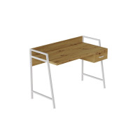 Письменный стол Ferrum-decor Комфорт 750x1200x600 Белый металл ДСП Дуб Артизан 32 мм (FRD-103462)