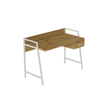 Письменный стол Ferrum-decor Комфорт 750x1200x600 Белый металл ДСП Дуб Артизан 32 мм (FRD-103462)