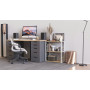 Етажерка 3/60 Ferrum-decor Серії Конект 75x60x28 білий ДСП Дуб Сонома 16мм (FRD-104263) - фото 7