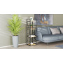 Етажерка 4/34 Ferrum-decor Серії Конект 120x34x28 чорний ДСП Дуб Артизан 16мм (FRD-104273) - фото 2