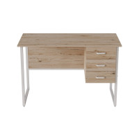 Компьютерный стол Ferrum-decor Гарри 75x140x60 белый ДСП Дуб Сан-Марино 16мм (FRD-104063)
