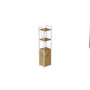 Этажерка 3/34 Ferrum-decor Серии Конект с тумбой 144x34x28 Белый ДСП Артизан (FRD-104433) - фото 1