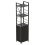 Етажерка 3/34 Ferrum-decor Серії Конект із тумбою 144x34x28 Чорний ДСП Сосна Кембра (FRD-104423) - фото 1