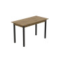 Стіл кухонний Ferrum-decor Маріо 75x120x70 Чорний ДСП Дуб Артизан 16мм (FRD-105733) - фото 4