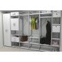 Шкаф Гардероб Уни секция 7 серии Конект Ferrum-decor 220x60x50см Серый металл ДСП Белый 16 мм (FRD-104563) - фото 7