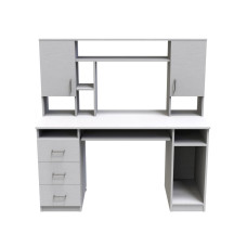 Стол компьютерный Анжело Ferrum-decor 1400x1422x600 ДСП Белое 16 мм (FRD-104704)