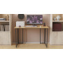Комп'ютерний стіл Ferrum-decor Ханна 76x100x60 чорний ДСП Дуб Артизан 32мм (FRD-106234) - фото 3