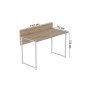 Компьютерный стол Ferrum-decor Скай 75x140x70 белый ДСП Дуб Сан-Марино 32мм (FRD-101119) - фото 4