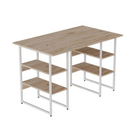 Комп'ютерний стіл Ferrum-decor Карен 75x140x60 білий ДСП Дуб Сан-Марино 16мм (FRD-102269)