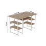 Компьютерный стол Ferrum-decor Тим 75x120x70 белый ДСП Дуб Сан-Марино 32мм (FRD-101379) - фото 2