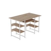 Компьютерный стол Ferrum-decor Тим 75x120x70 белый ДСП Дуб Сан-Марино 32мм (FRD-101379)