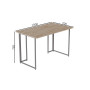 Комп'ютерний стіл Ferrum-decor Ханна 75x100x70 сірий ДСП Дуб Сан-Марино 32мм (FRD-101429) - фото 3