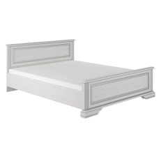 Ліжко двоспальне (без основи під матрац) Гербор Вайт 160 СН 160x200 см Ясен сніжний/Сосна срібна (GRB-1176)