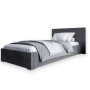 Односпальная кровать LION Краш Лили 95 велюр (Серый) 90х200 см (LION-044165) - фото 2