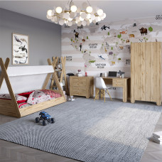 Гарнітур для дитячої спальної кімнати 5 елементів LION Інді Дуб Аппалачі (LION-041617)