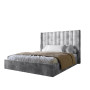 Двуспальная кровать с подъемным механизмом LION Нино 160x200 см SILK 303 Серый (LION-045060) - фото 2