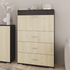 Комод-бар 1Д3Ш Сокме Марк 125,8x80x37 Дуб родос/Венге магия (SKM-081292)