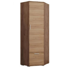 Шкаф угловой Сокме Вмва 206х70х70 Дуб крафт табако/Дуб крафт золотой (SKM-081083)