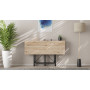 Стол-книжка трансформер Спайдер Ferrum-decor 750x1150x880 Черный металл ДСП Дуб Сан-Марино 16 мм (FRD-105089) - фото 7