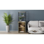 Стол-тумба трансформер Смарт 3/2 с этажеркой Ferrum-decor 1430x1450x600 Черный металл ДСП Дуб Сонома 16 мм (FRD-105119) - фото 10