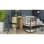 Стол-тумба трансформер Смарт 3/2 с этажеркой Ferrum-decor 1430x1450x600 Черный металл ДСП Дуб Сонома 16 мм (FRD-105119) - фото 2