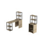 Стол-тумба трансформер Смарт 3/2 с этажеркой Ferrum-decor 1430x1450x600 Черный металл ДСП Дуб Сонома 16 мм (FRD-105119) - фото 7